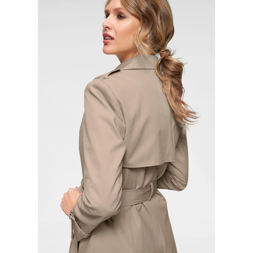 Aniston CASUAL Trenchcoat Mit Gürtel Zum Regulieren