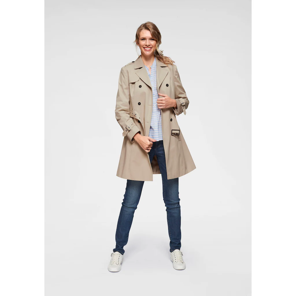 Aniston CASUAL Trenchcoat Mit Gürtel Zum Regulieren