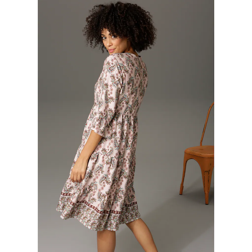 Aniston CASUAL Tunikakleid Mit Verspielten Paisley-Druck