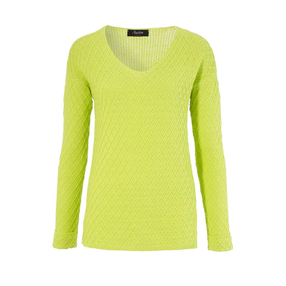 Aniston CASUAL V-Ausschnitt-Pullover Im Trendigen Mustermix