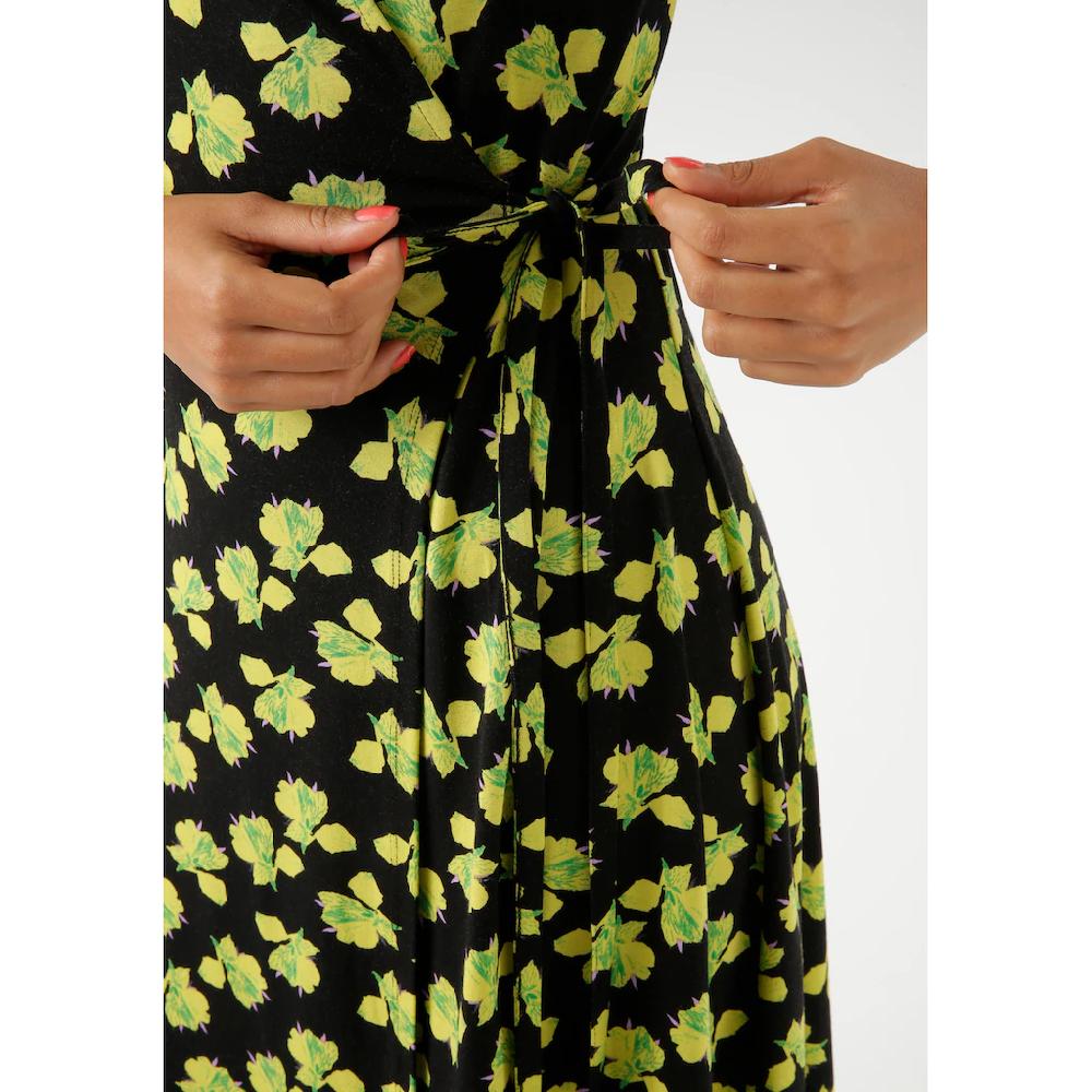 Aniston CASUAL Wickelkleid Mit Kunstvollen Blüten Bedruckt - NEUE KOLLEKTION