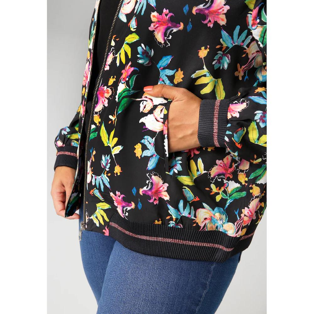 Aniston PLUS Blouson Mit Blumendruck - NEUE KOLLEKTION