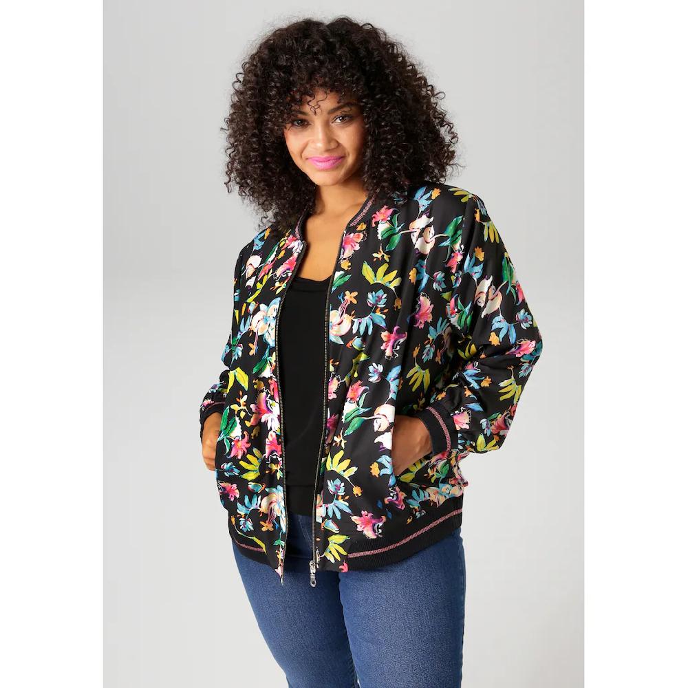 Aniston PLUS Blouson Mit Blumendruck - NEUE KOLLEKTION