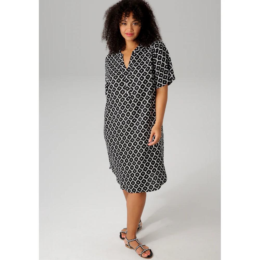 Aniston PLUS Blusenkleid in trendigen Druck - NEUE KOLLEKTION
