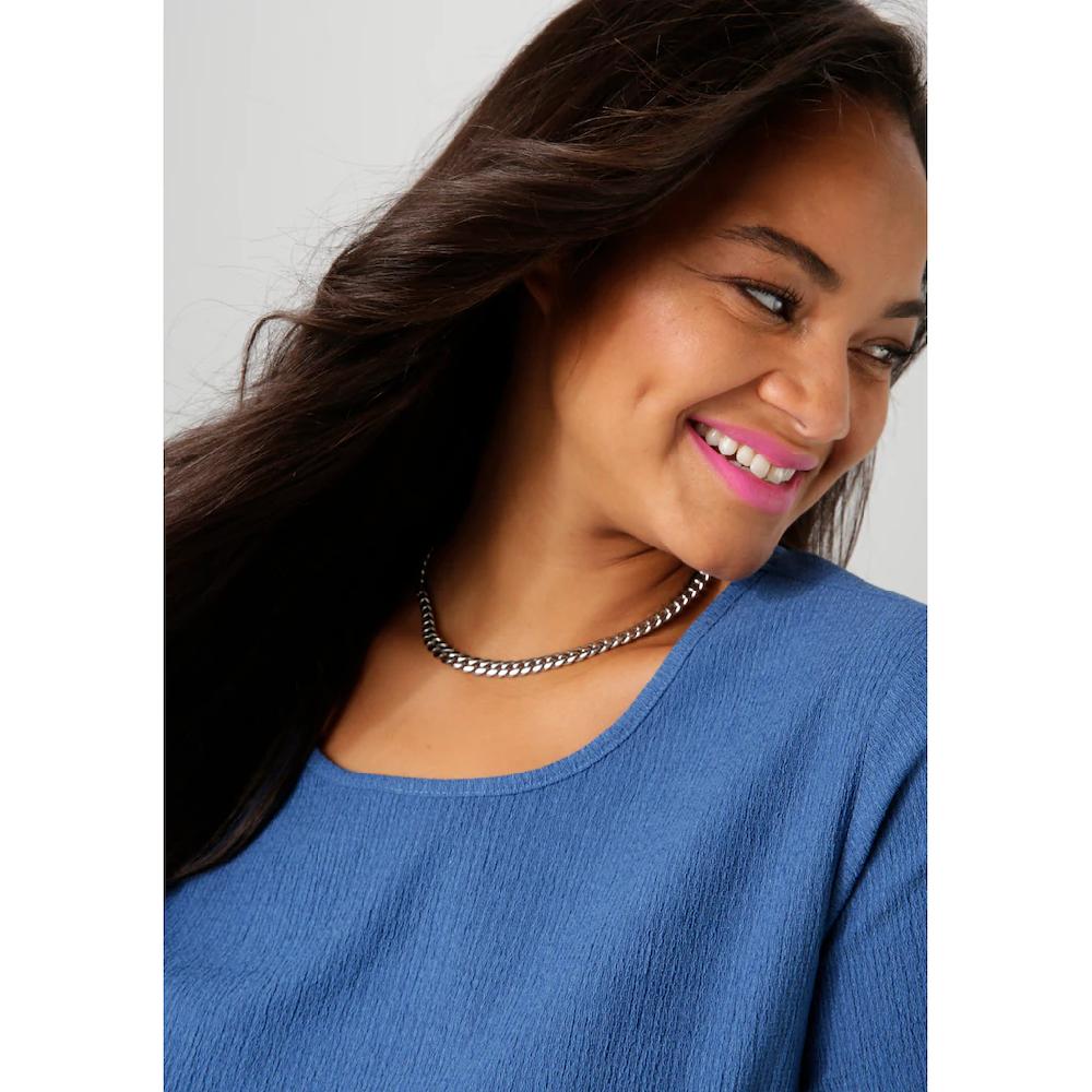 Aniston PLUS Blusenshirt Mit Dezenter Streifenlook Struktur - NEUE KOLLEKTION