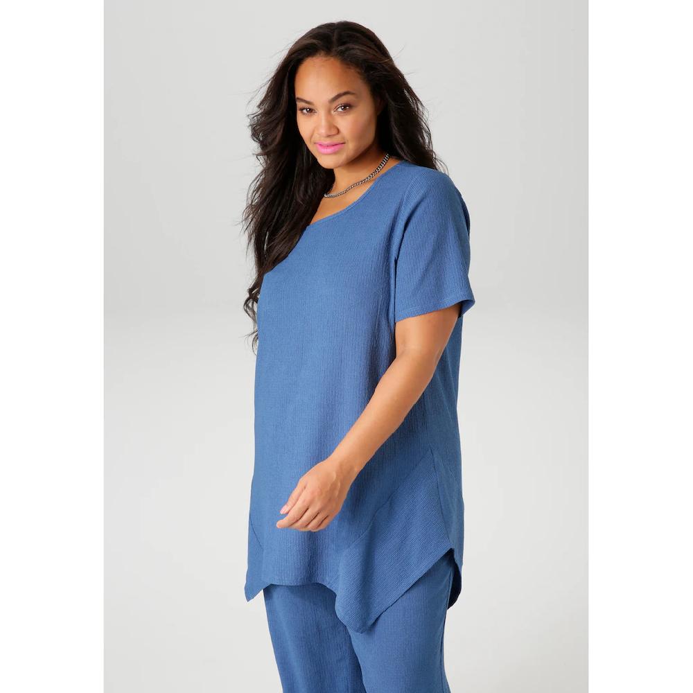 Aniston PLUS Blusenshirt Mit Dezenter Streifenlook Struktur - NEUE KOLLEKTION