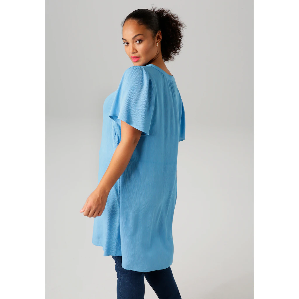 Aniston PLUS Longbluse In Trendiger Crepe-Qualität - NEUE KOLLEKTION