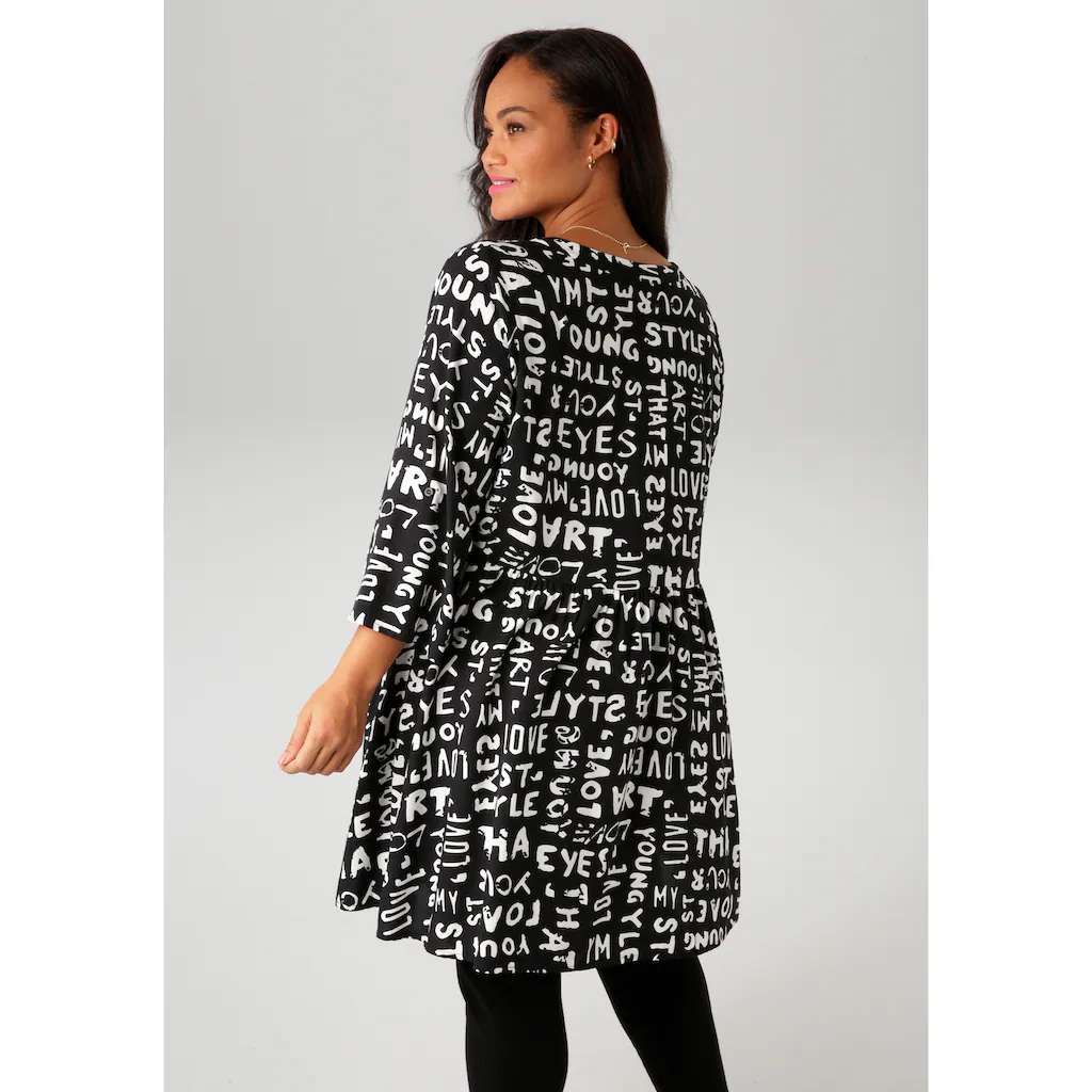 Aniston PLUS Longbluse Mit Aussagekräftigem Alloverdruck - NEUE KOLLEKTION