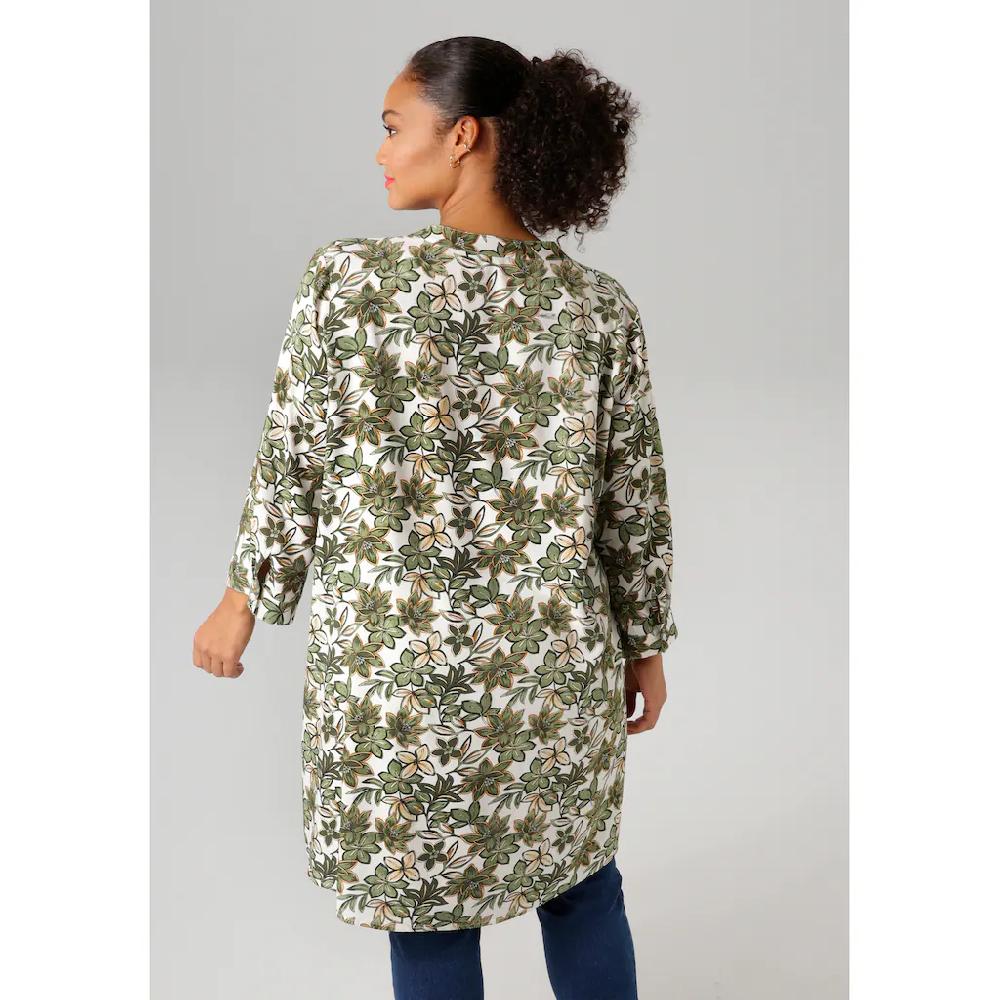Aniston PLUS Longbluse Mit Farbharmonischen Blumen Bedruckt - NEUE KOLLEKTION