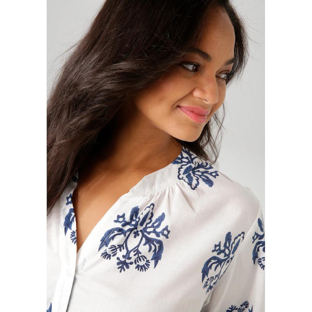 Aniston PLUS Longbluse Mit Ornamenten Bedruckt - Jedes Teil Ein Unikat - NEUE KOLLEKTION