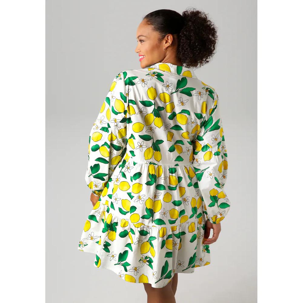 Aniston PLUS Longtunika In Unifarben Oder Mit Zitronendruck - NEUE KOLLEKTION