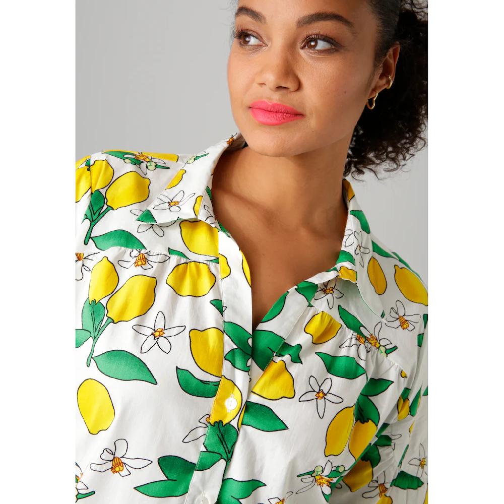 Aniston PLUS Longtunika In Unifarben Oder Mit Zitronendruck - NEUE KOLLEKTION