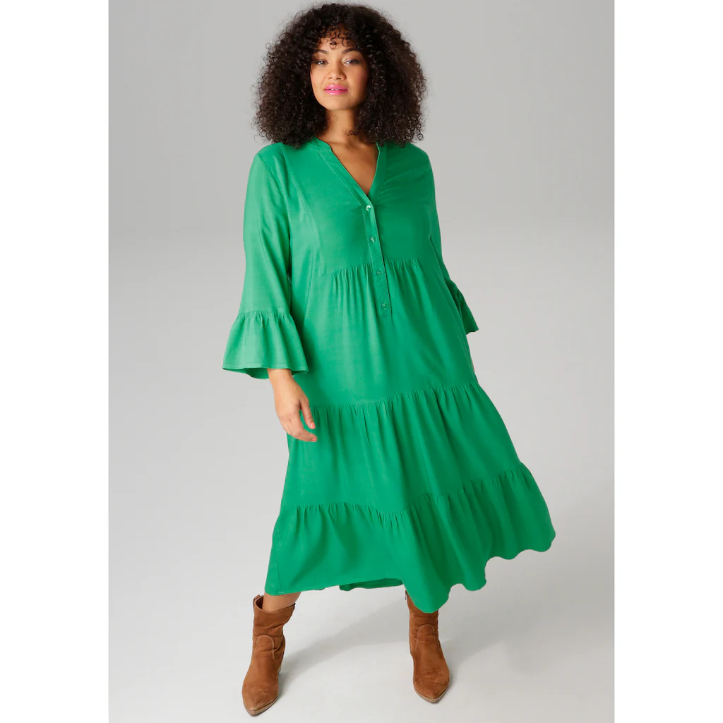 Aniston PLUS Midikleid In trendigen Farben - NEUE KOLLEKTION