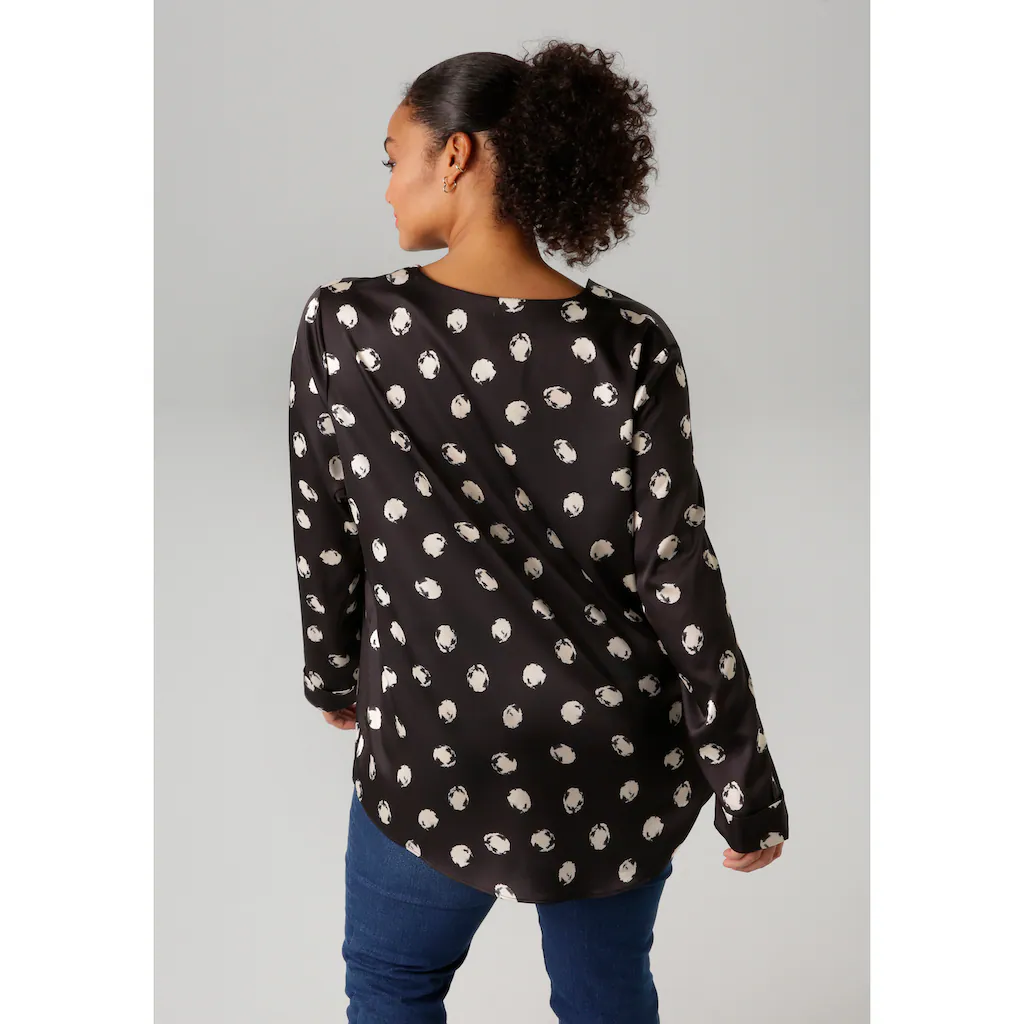 Aniston PLUS Schlupfbluse Mit V-Ausschnitt - NEUE KOLLEKTION