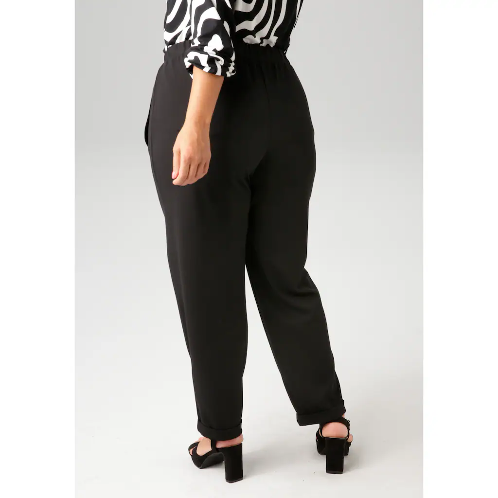 Aniston PLUS Schlupfhose Aus Elastischer Scuba-Crepé-Qualität - NEUE KOLLEKTION