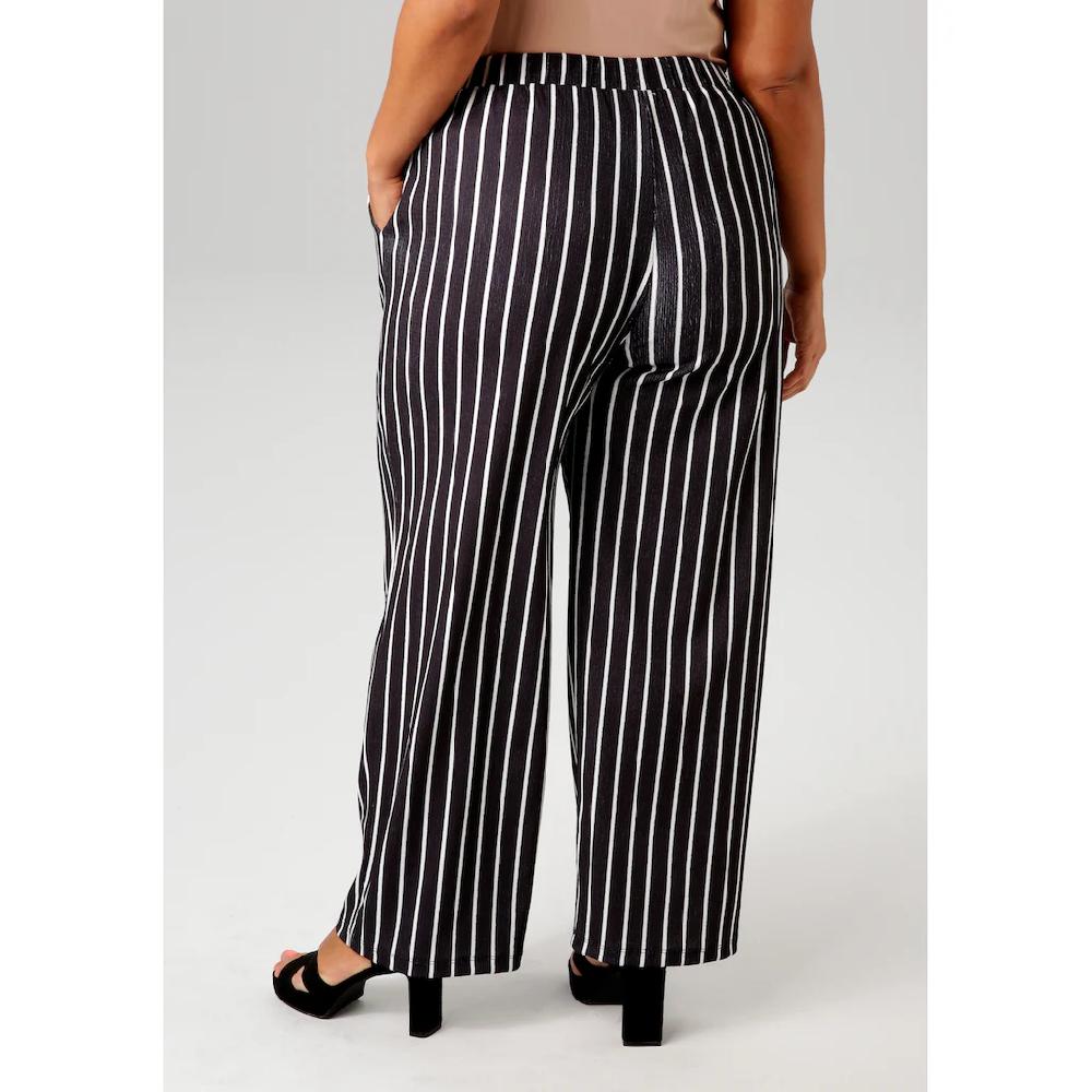 Aniston PLUS Schlupfhose In Unifarben Oder Gestreift - Du Hast Die Wahl - NEUE KOLLEKTION