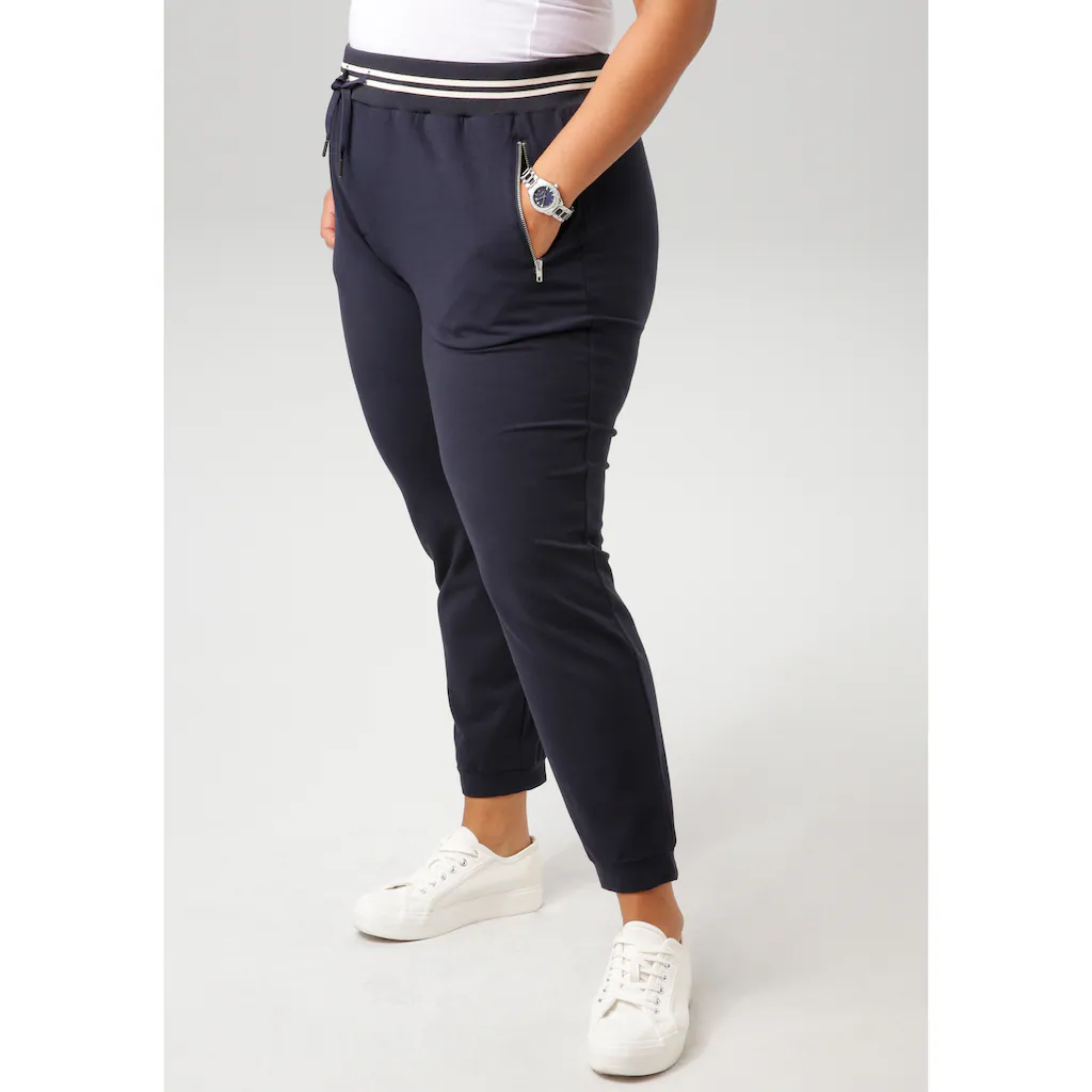 Aniston PLUS Schlupfhose Mit Reißverschlusstaschen - NEUE KOLLEKTION