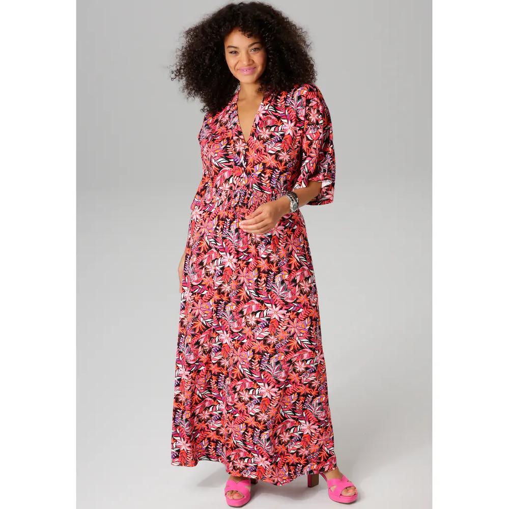 Aniston PLUS Sommerkleid in trendy Maxilänge - NEUE KOLLEKTION