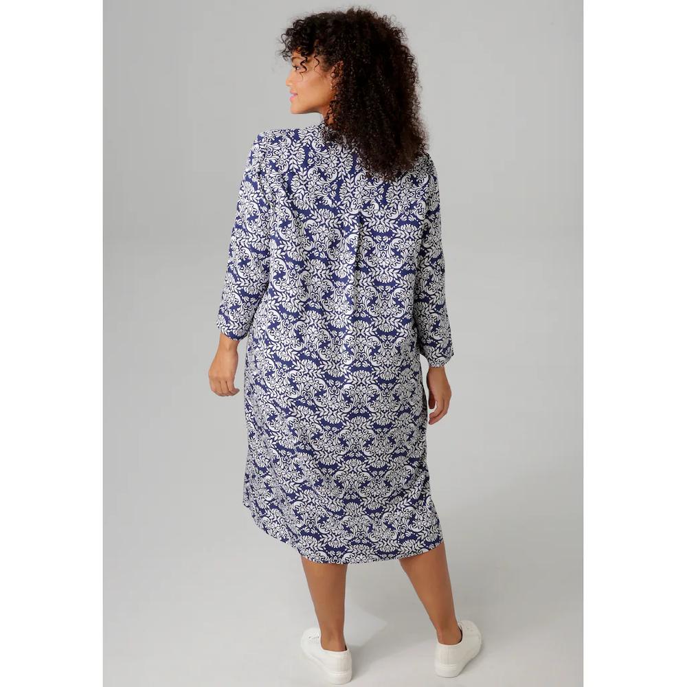 Aniston PLUS Sommerkleid Mit Farbharmonischem Graphischem Druck - NEUE KOLLEKTION