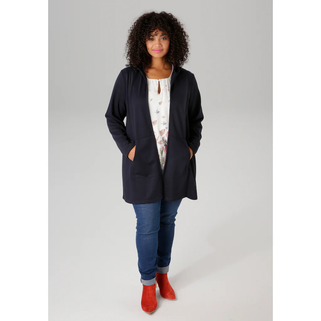 Aniston PLUS Sweatjacke Mit Kapuze - NEUE KOLLEKTION