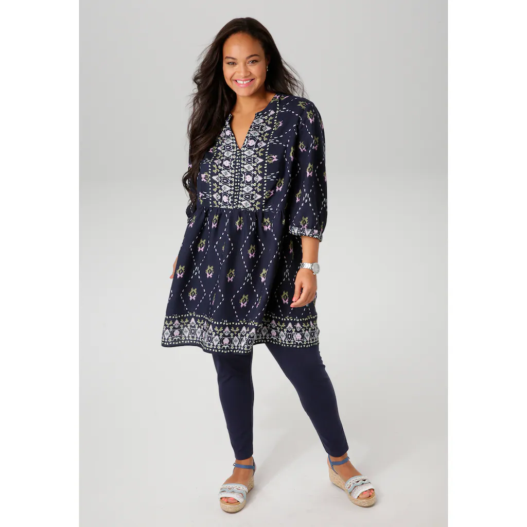 Aniston PLUS Tunika Mit Fantasievollen Farbharmonischen Druck - NEUE KOLLEKTION