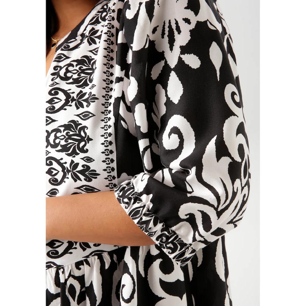 Aniston PLUS Tunika Mit Kontrastfarbigen Ornamenten Bedruckt - NEUE KOLLEKTION