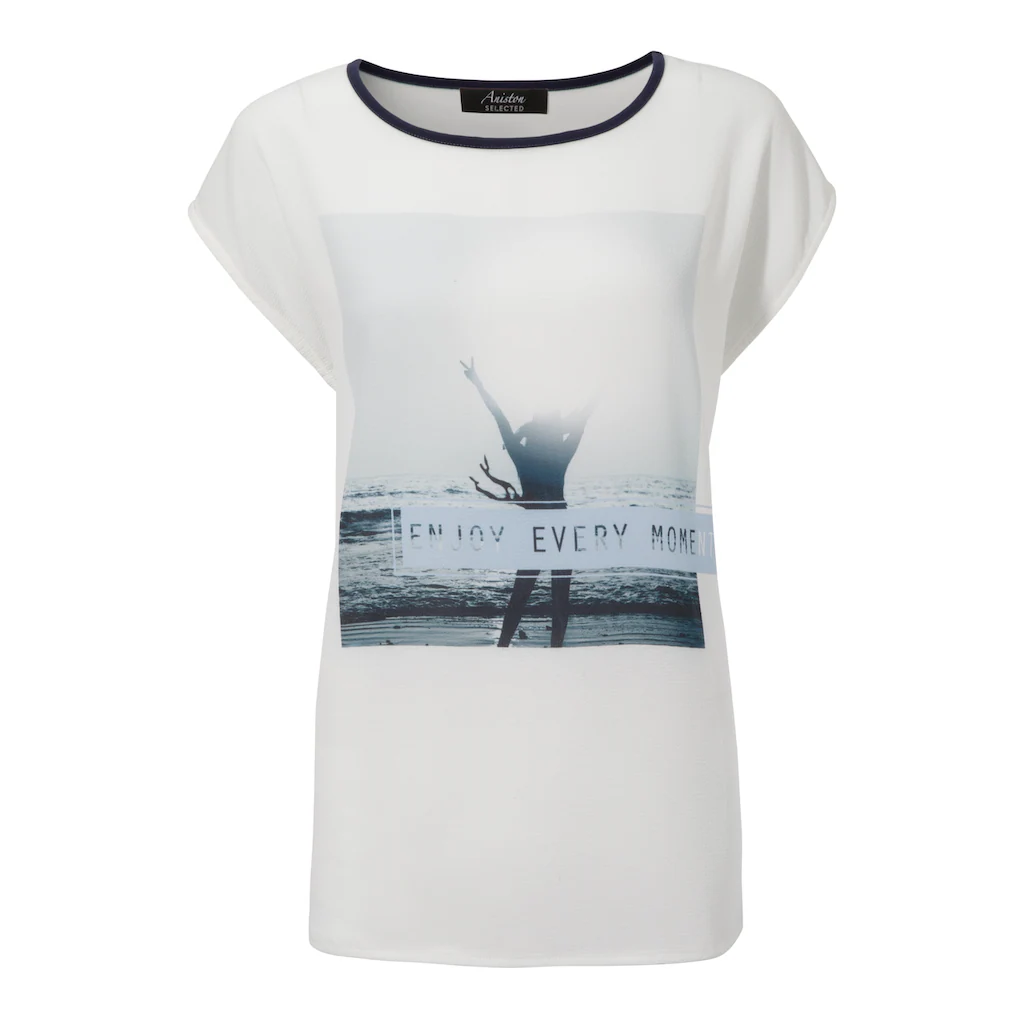 Aniston SELECTED Blusenshirt Im Materialmix