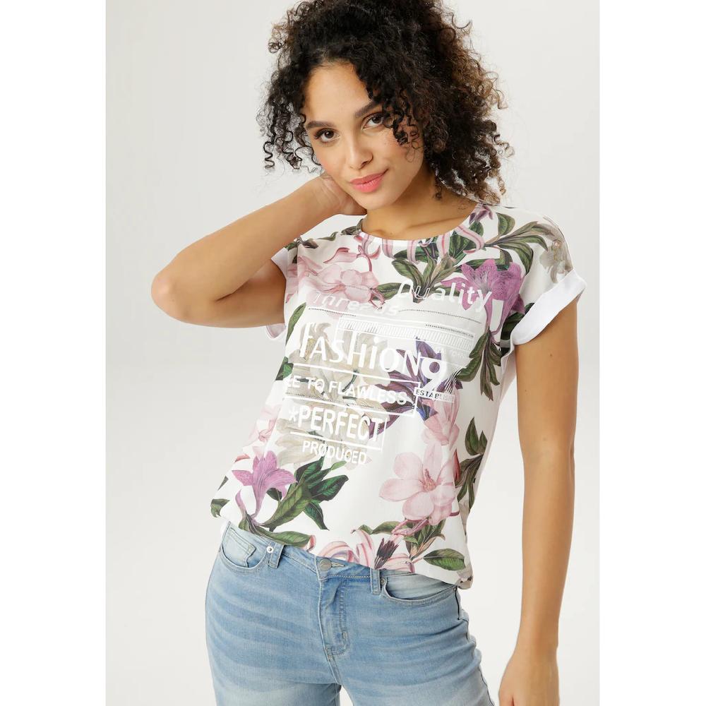 Aniston SELECTED Blusenshirt mit Glitzersteinchen