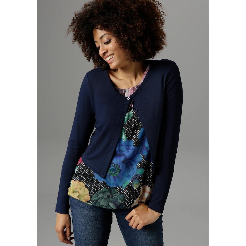 Aniston SELECTED Bolero Mit 2 Knöpfen