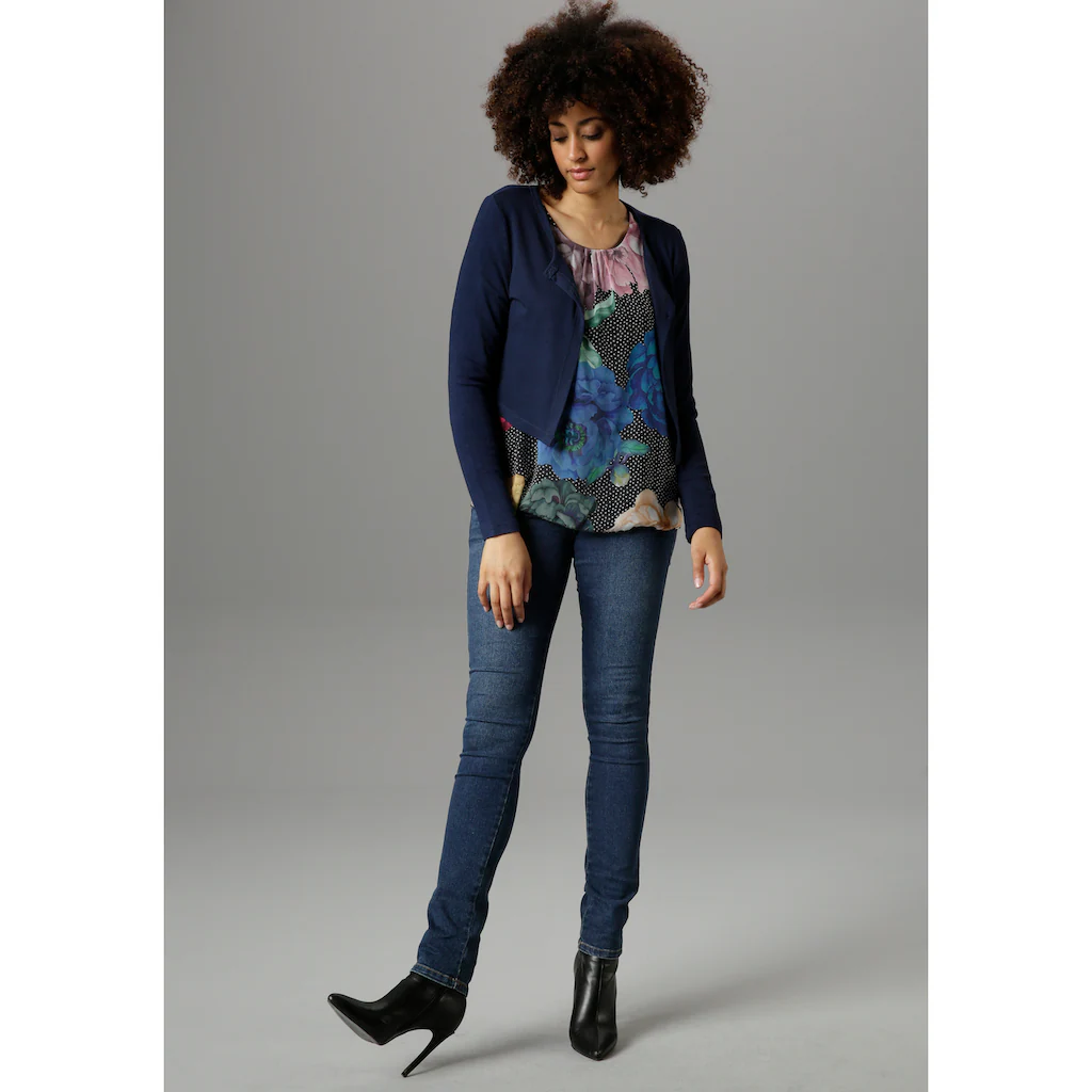 Aniston SELECTED Bolero Mit 2 Knöpfen