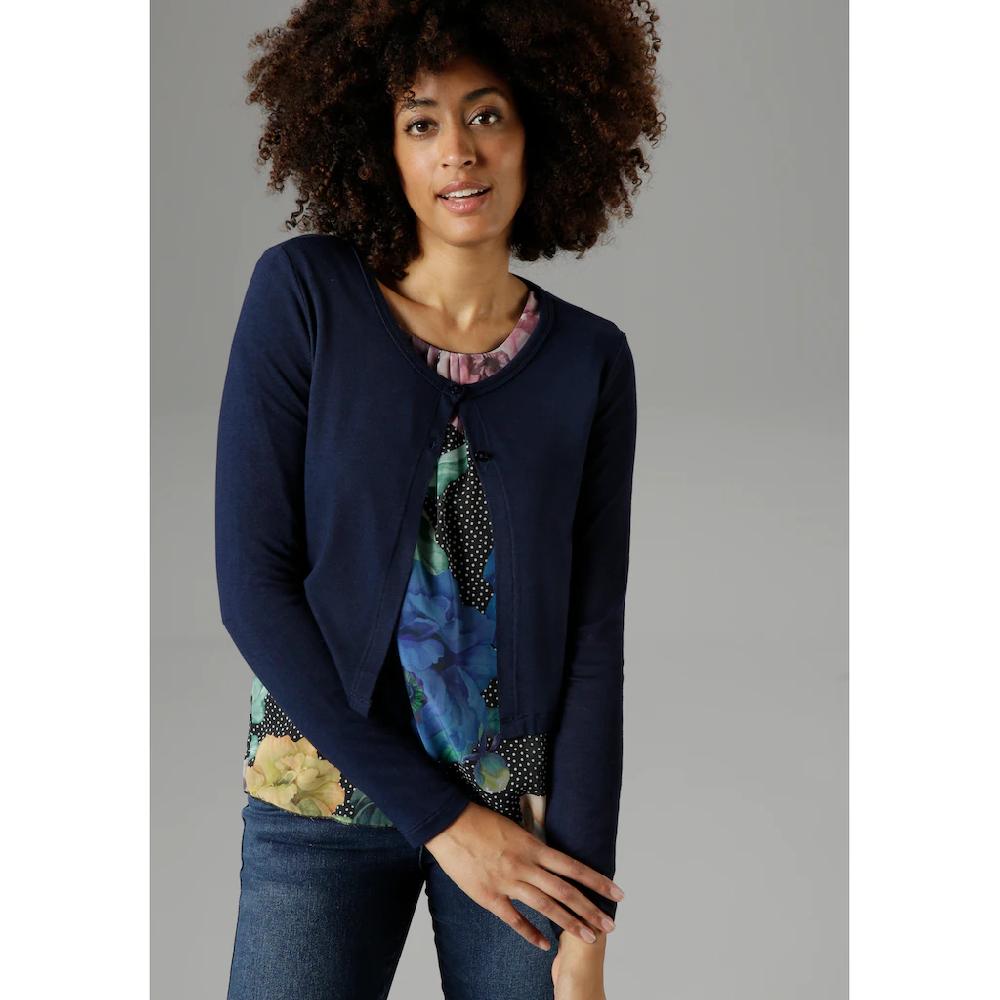 Aniston SELECTED Bolero mit 2 Knöpfen