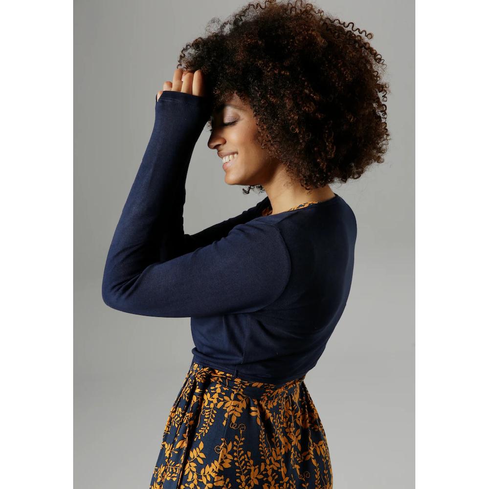 Aniston SELECTED Bolero Mit Bindeband