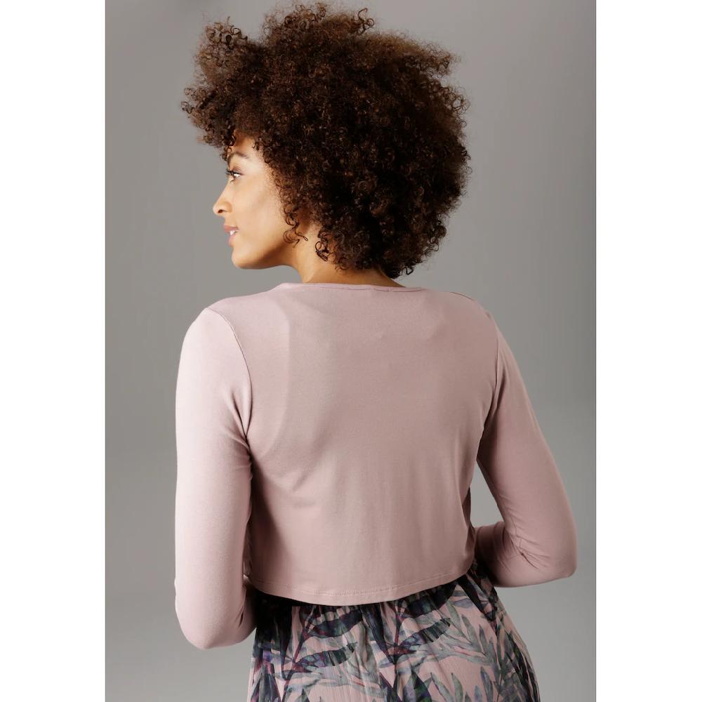 Aniston SELECTED Bolero Mit Leicht Transparentem Vorderteil