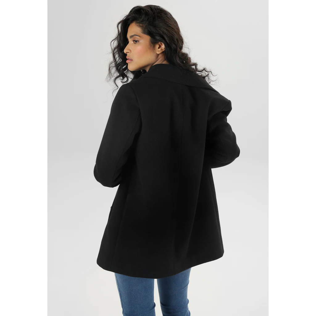 Aniston SELECTED Cabanjacke Ohne Kapuze Doppelreihig