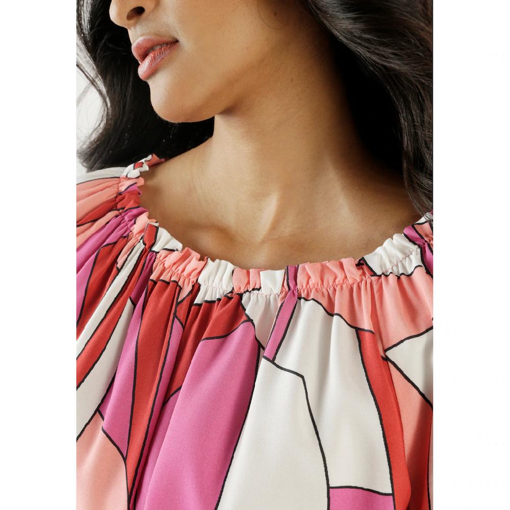 Aniston SELECTED Carmenbluse Mit Rüschen Am Ausschnitt - NEUE KOLLEKTION