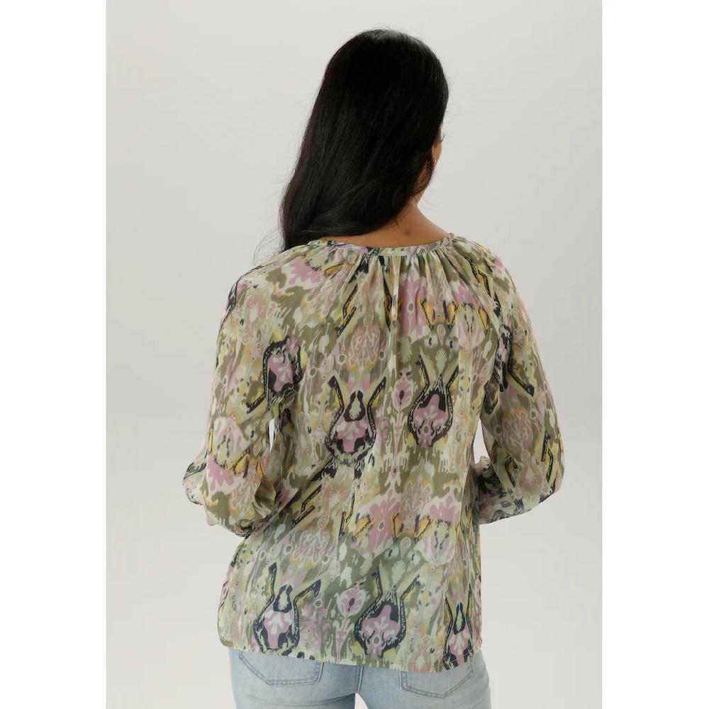 Aniston SELECTED Chiffonbluse Aus Transparentem Chiffon - NEUE KOLLEKTION