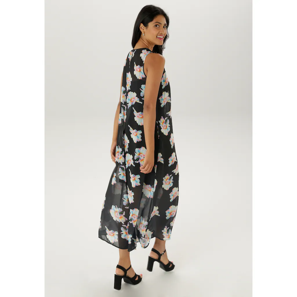 Aniston SELECTED Chiffonkleid Mit Herausnehmbaren Jersey-Unterkleid - NEUE KOLLEKTION