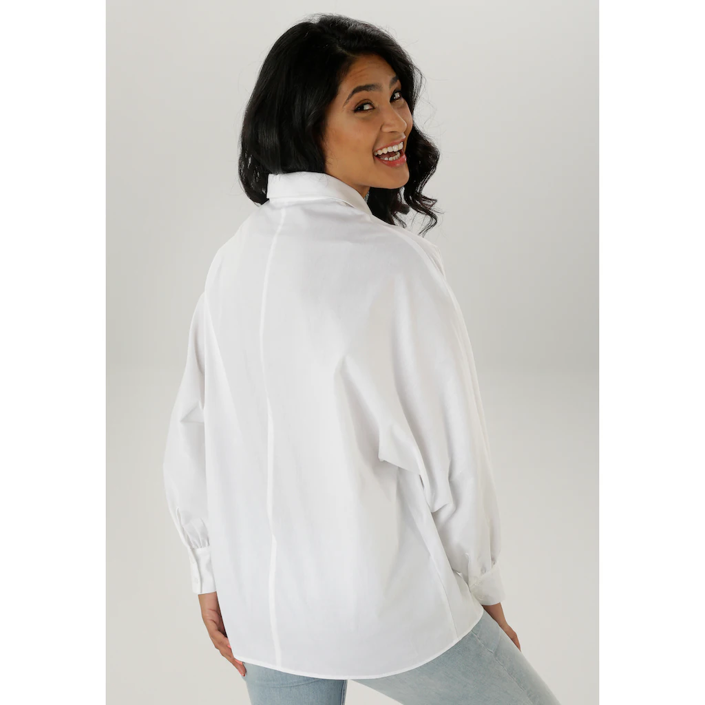 Aniston SELECTED Hemdbluse Mit Außergewöhnlichen Oversize-Schnitt - NEUE KOLLEKTION