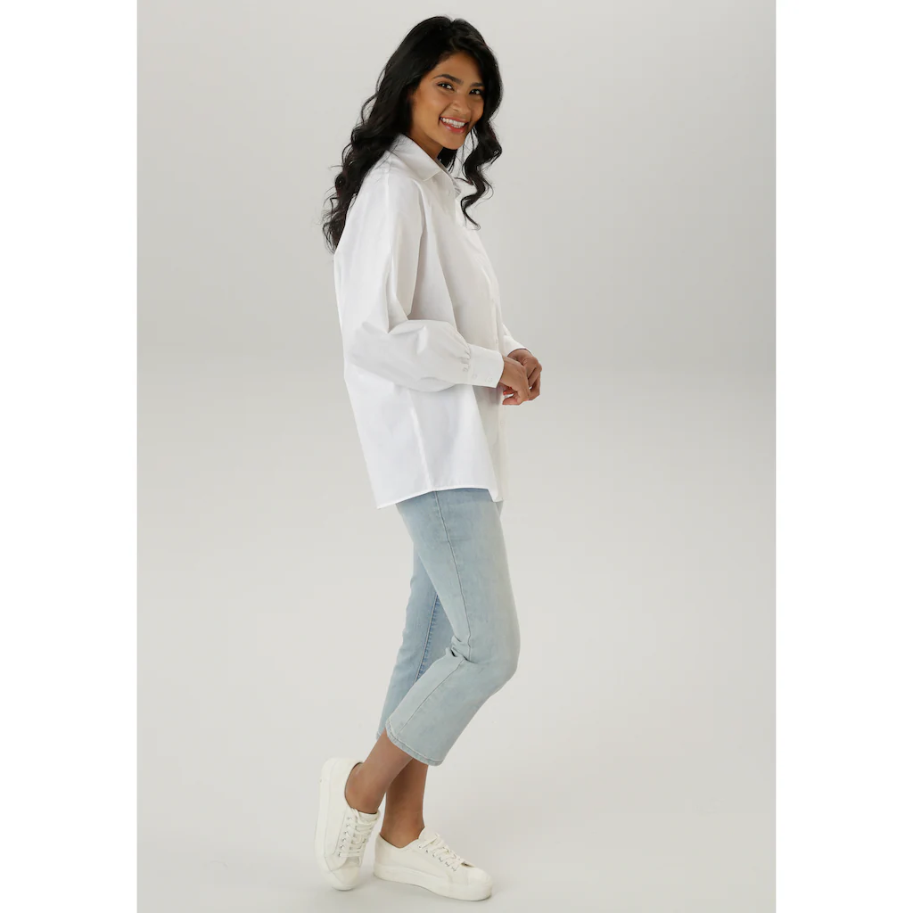 Aniston SELECTED Hemdbluse Mit Außergewöhnlichen Oversize-Schnitt - NEUE KOLLEKTION