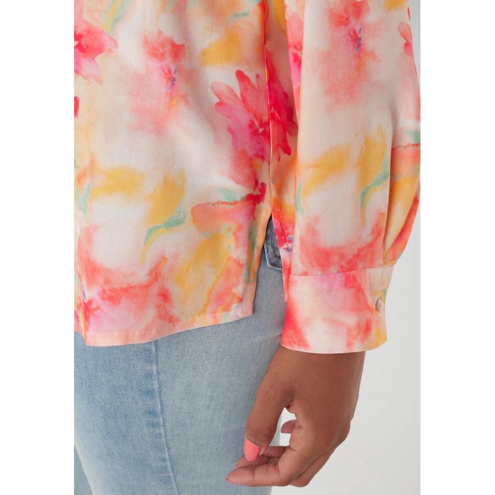 Aniston SELECTED Hemdbluse Mit Frischen Und Farbenfrohen Batikdruck - NEUE KOLLEKTION