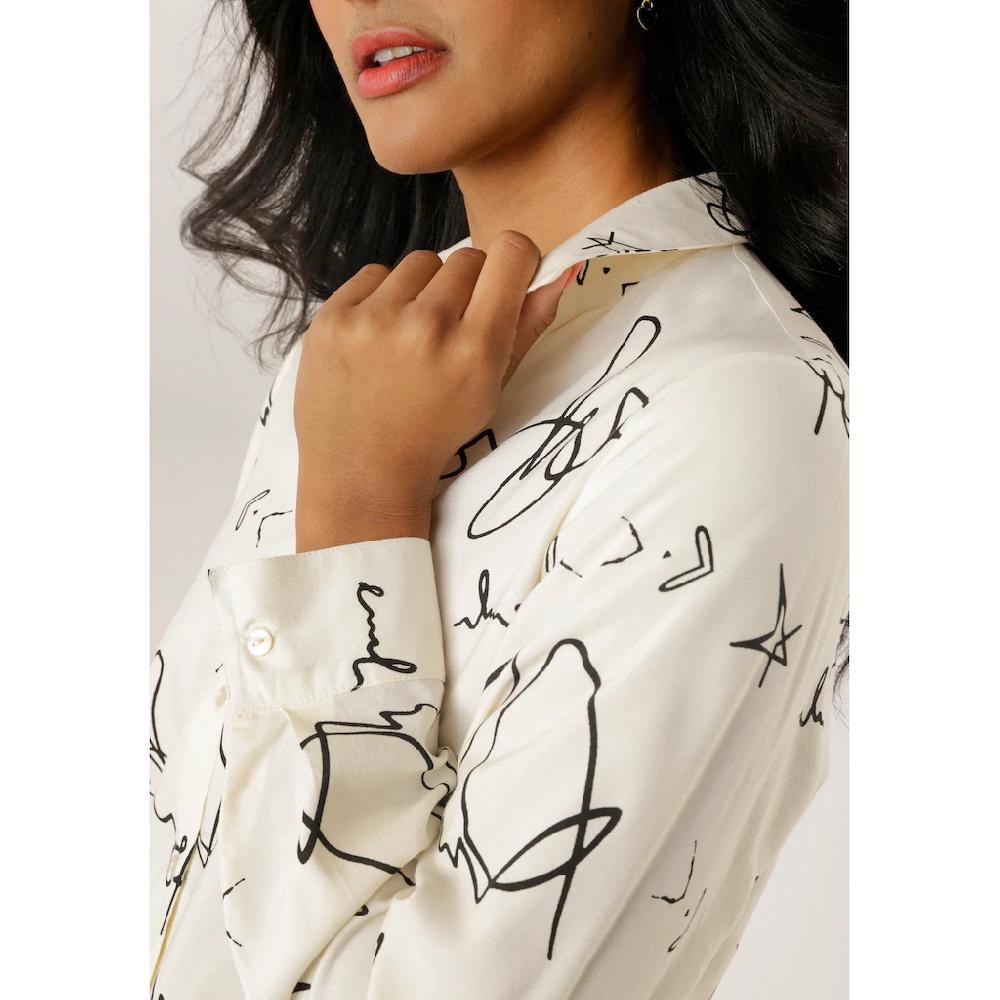 Aniston SELECTED Hemdbluse Mit Modisch Stilvollen All-over-Print - NEUE KOLLEKTION
