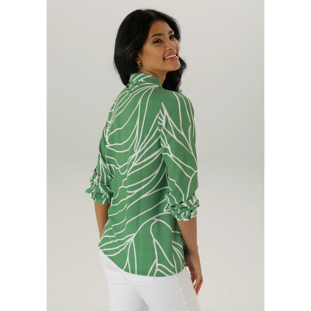 Aniston SELECTED Hemdbluse Mit Raffinierter Musterung - NEUE KOLLEKTION