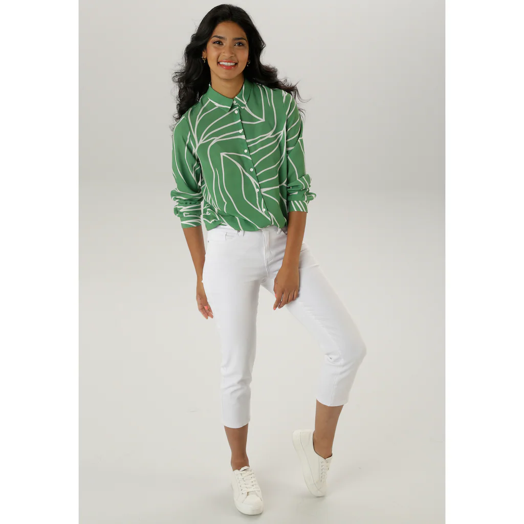 Aniston SELECTED Hemdbluse Mit Raffinierter Musterung - NEUE KOLLEKTION