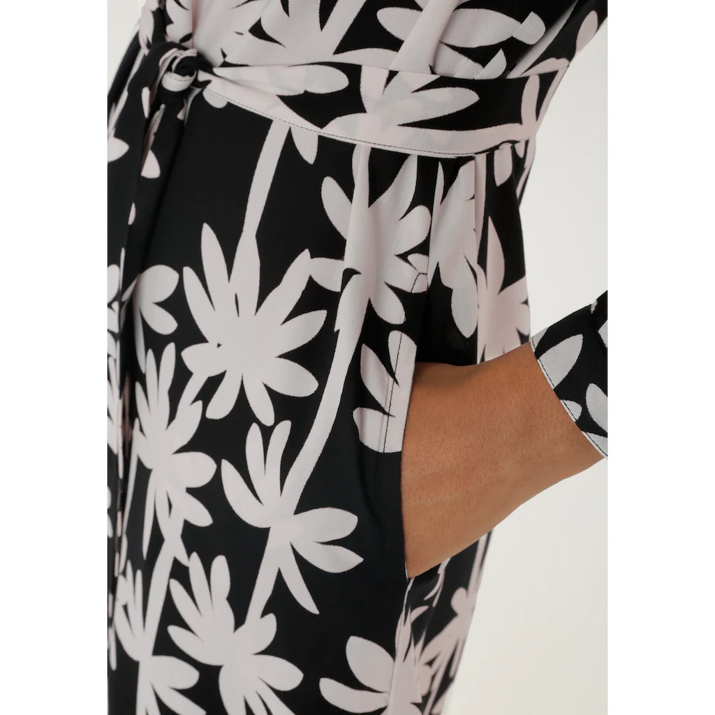 Aniston SELECTED Hemdblusenkleid Mit Edler Palmen-Musterung - NEUE KOLLEKTION