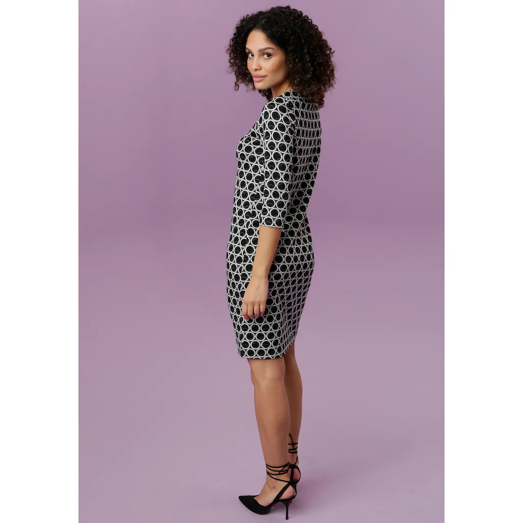 Aniston SELECTED Jerseykleid Mit Elegantem Kreis-Muster