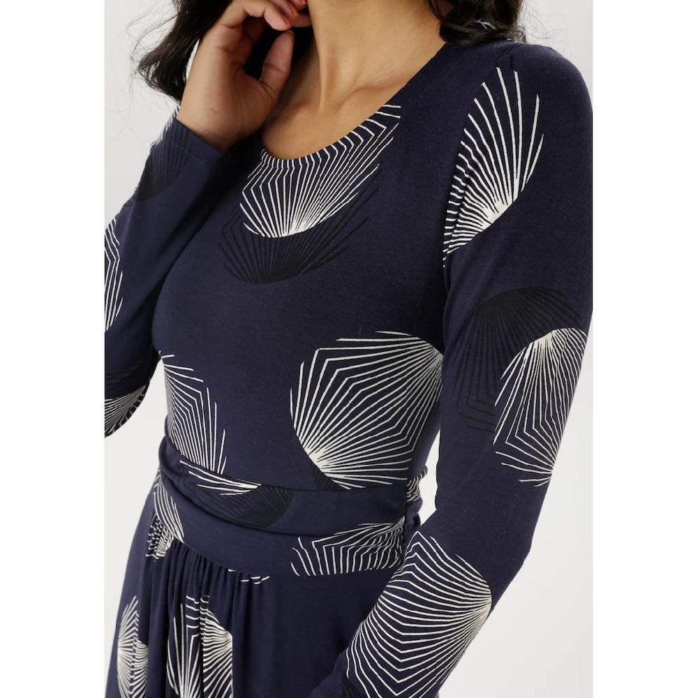 Aniston SELECTED Jerseykleid Mit Figurbetonenden Raffungen In Der Taille - NEUE KOLLEKTION