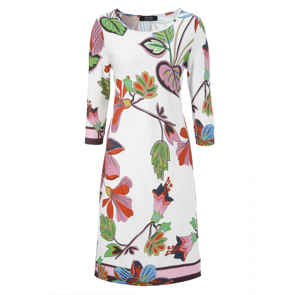 Aniston SELECTED Jerseykleid Mit Gestreiften Abschlüssen