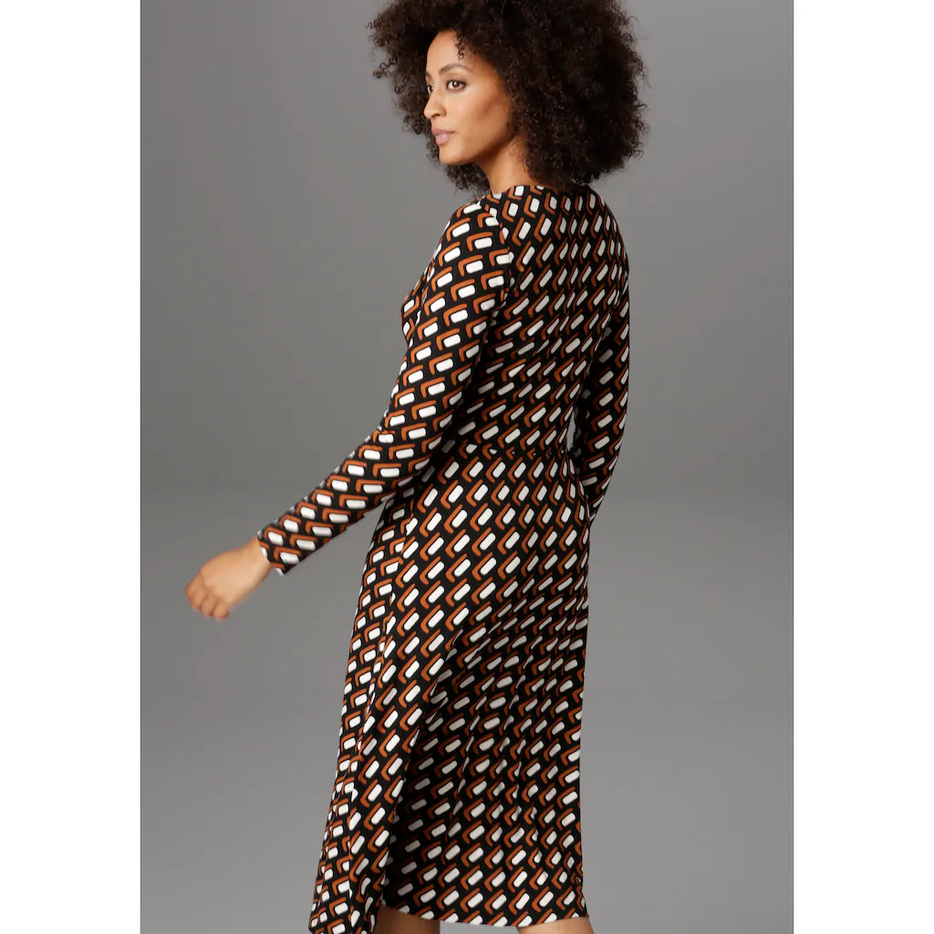 Aniston SELECTED Jerseykleid Mit Knopfleiste