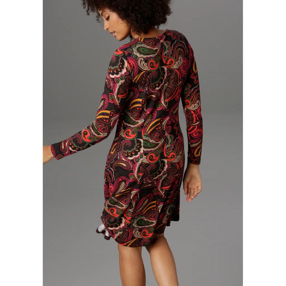 Aniston SELECTED Jerseykleid Paisley-Druck In Satten Farben