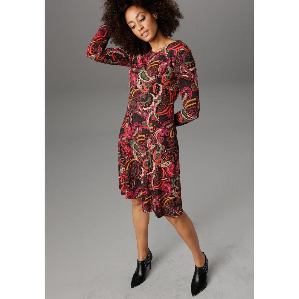 Aniston SELECTED Jerseykleid Paisley-Druck In Satten Farben